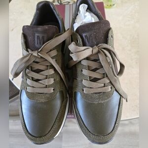 Bruno Magli Brian Men's Olive Green Brown Sneakers